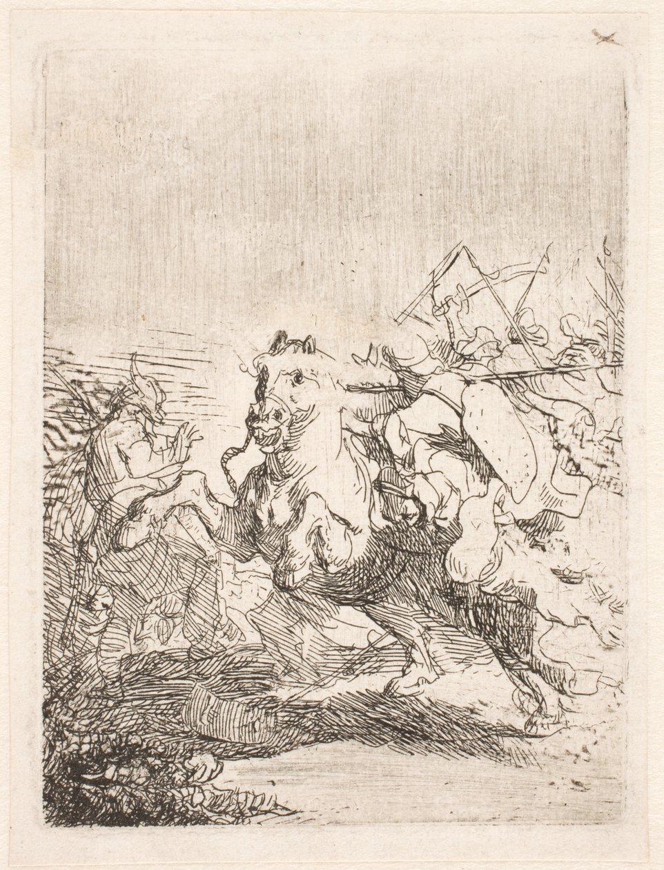 Uno scontro di cavalleria da Rembrandt van Rijn