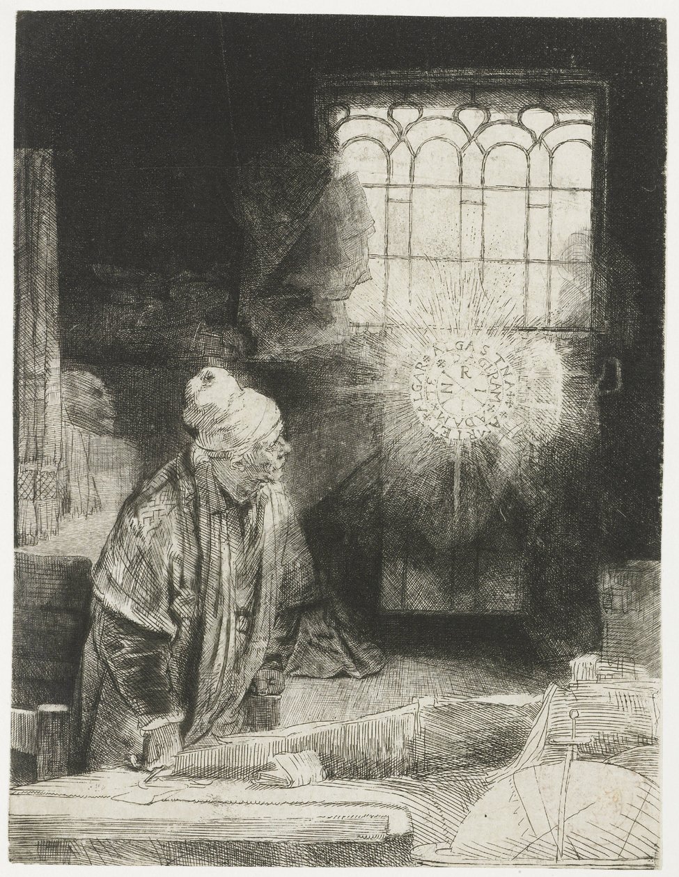 Uno studioso nel suo studio da Rembrandt van Rijn