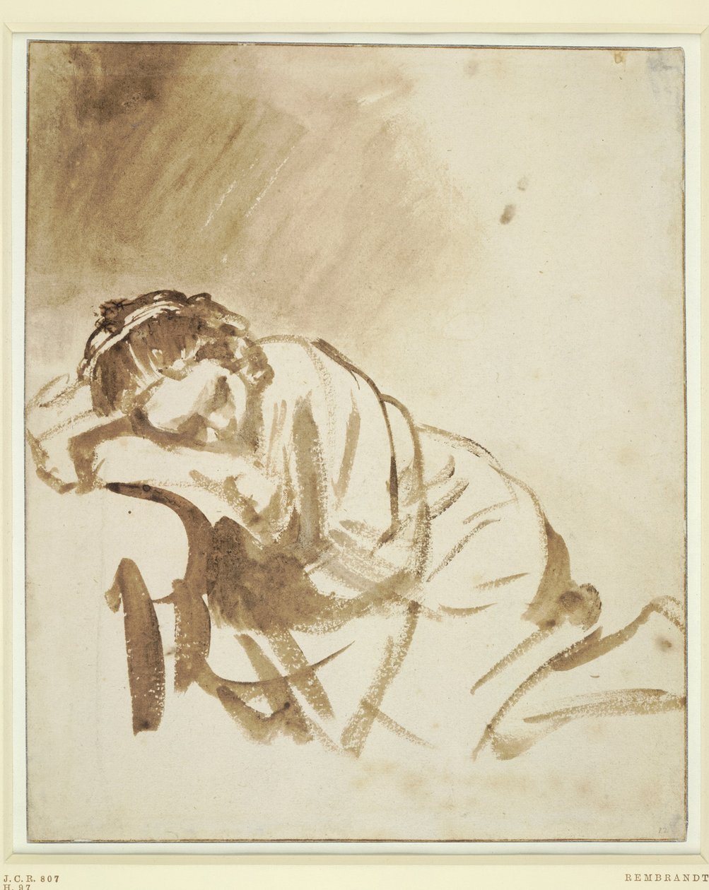 Una giovane donna che dorme Hendrickje Stoffels, ca 1654 da Rembrandt van Rijn