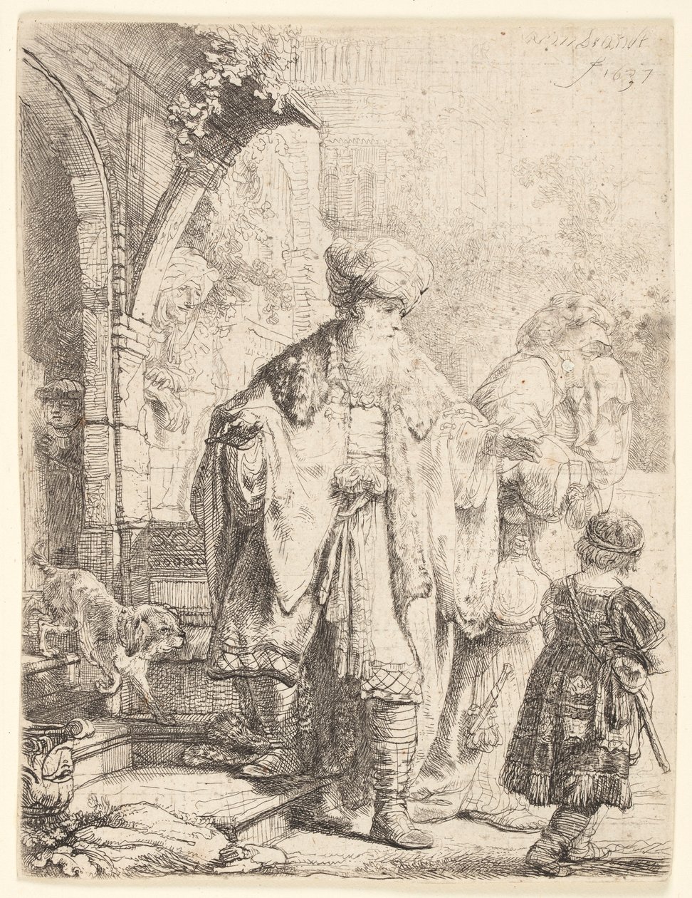 Abramo scaccia Agar e Ismaele da Rembrandt van Rijn