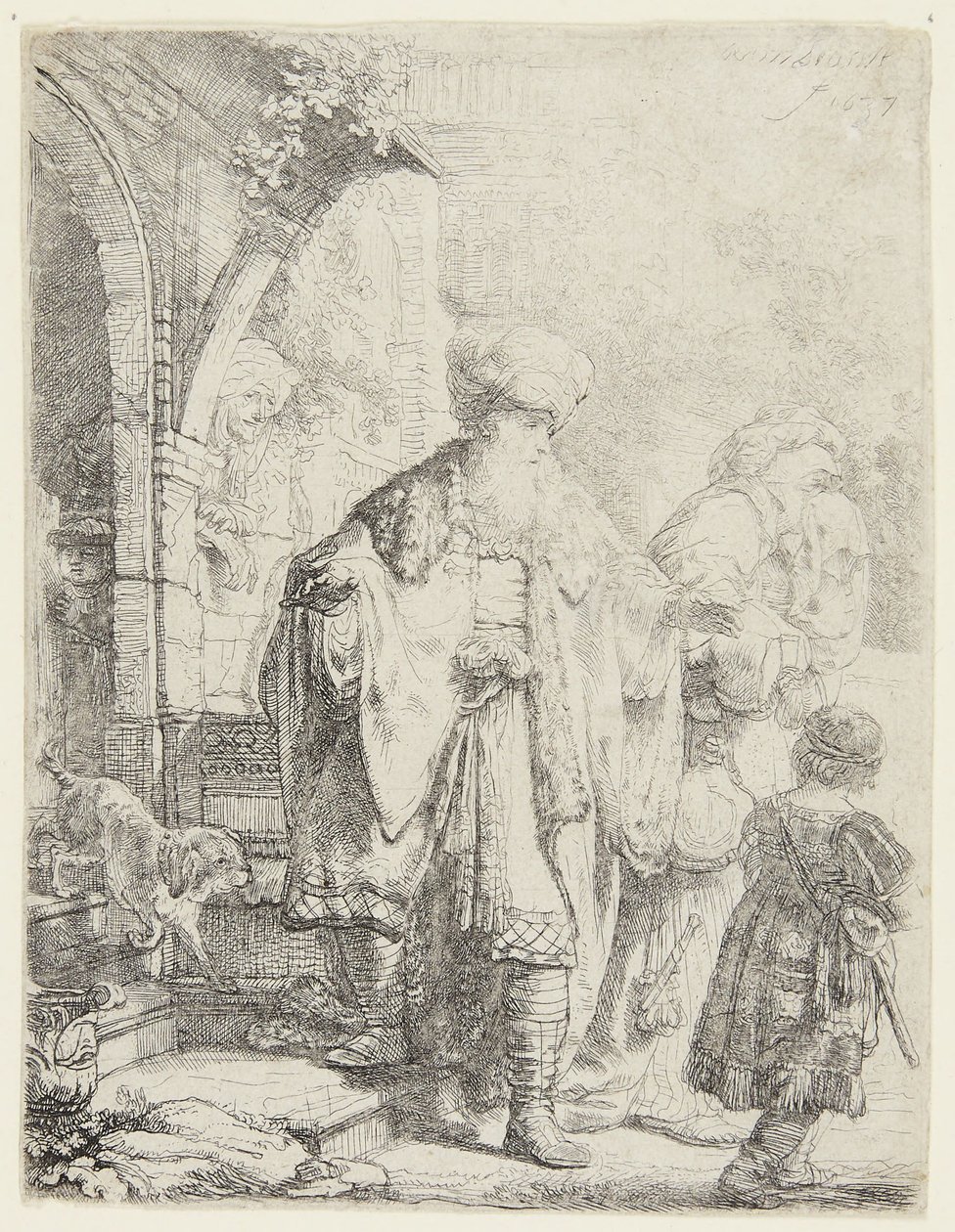 Abramo scaccia Agar e Ismaele da Rembrandt van Rijn