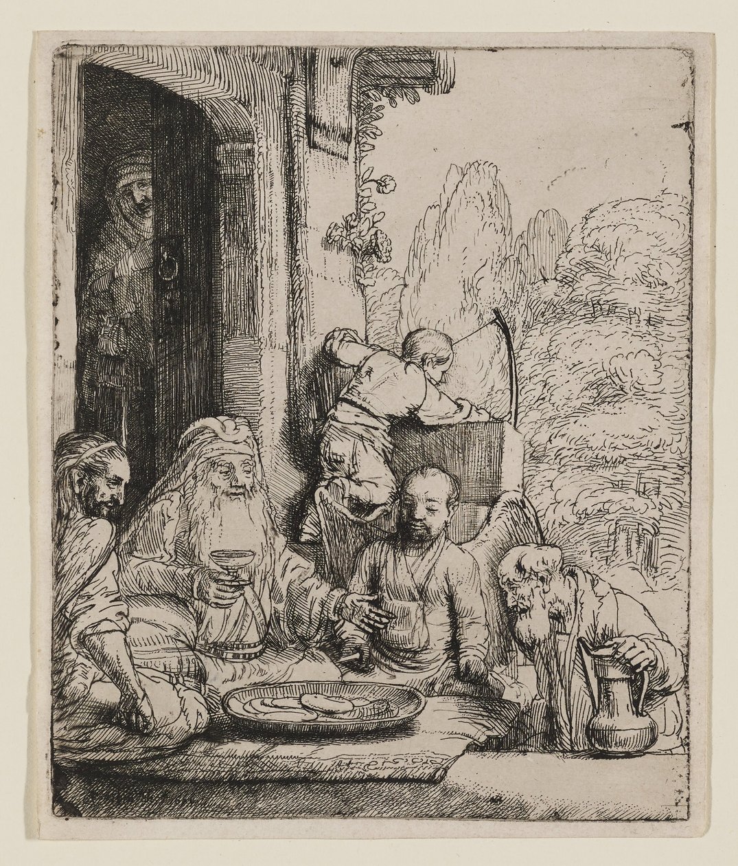 Abramo che ospita gli angeli da Rembrandt van Rijn