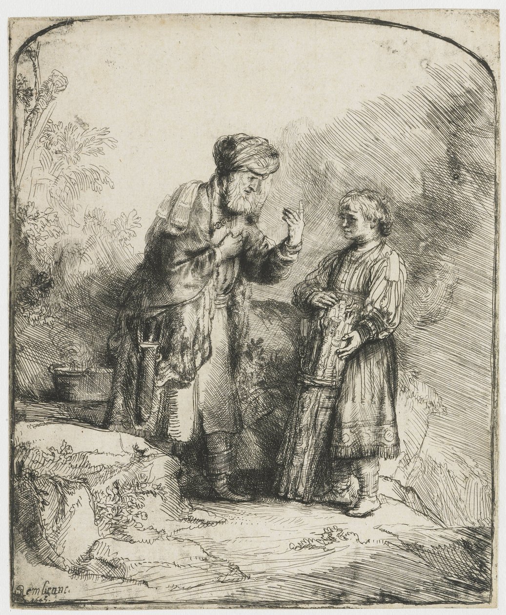Abramo e Isacco da Rembrandt van Rijn
