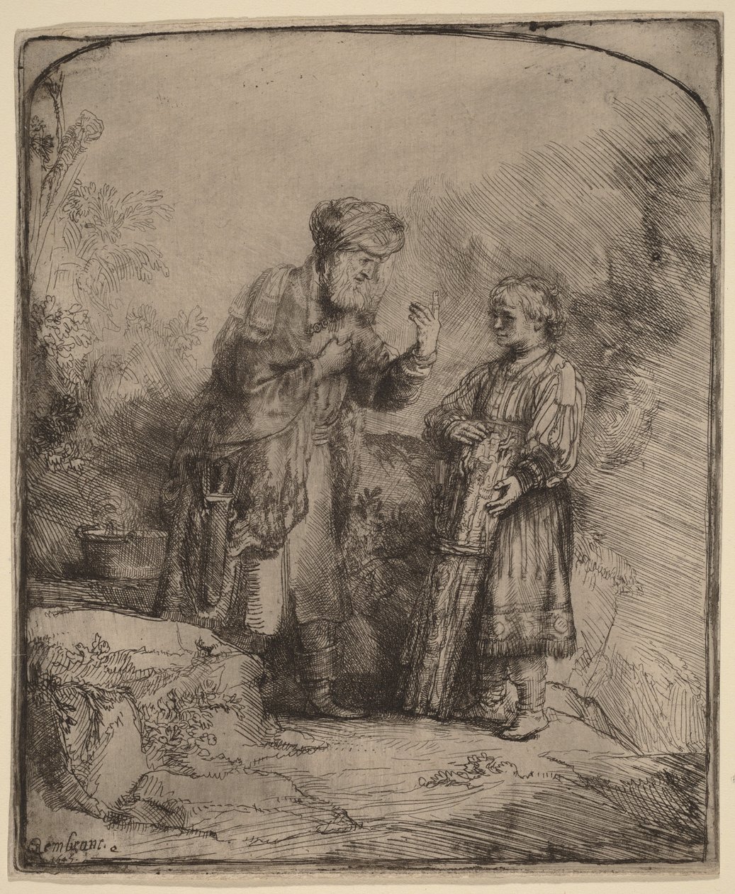 Abramo e Isacco da Rembrandt van Rijn