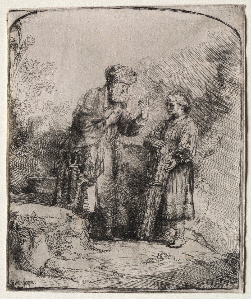 Abramo e Isacco, 1645 da Rembrandt van Rijn