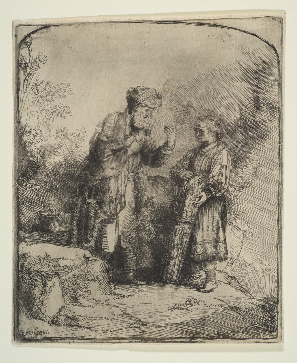 Abramo e Isacco, 1645 da Rembrandt van Rijn