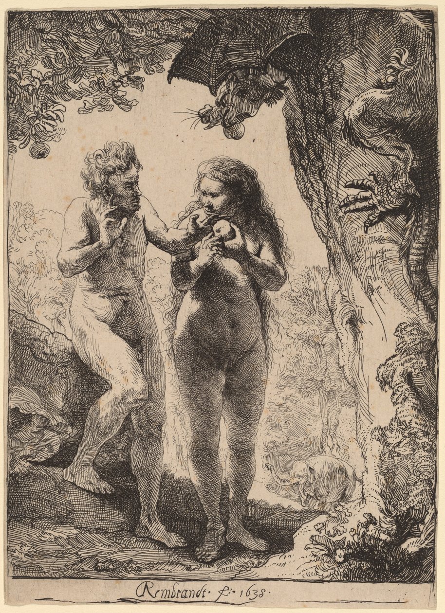 Adamo ed Eva da Rembrandt van Rijn