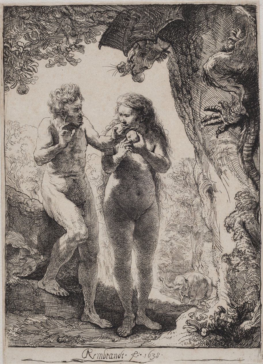 Adamo ed Eva da Rembrandt van Rijn