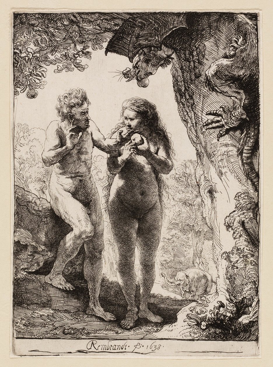 Adamo ed Eva da Rembrandt van Rijn
