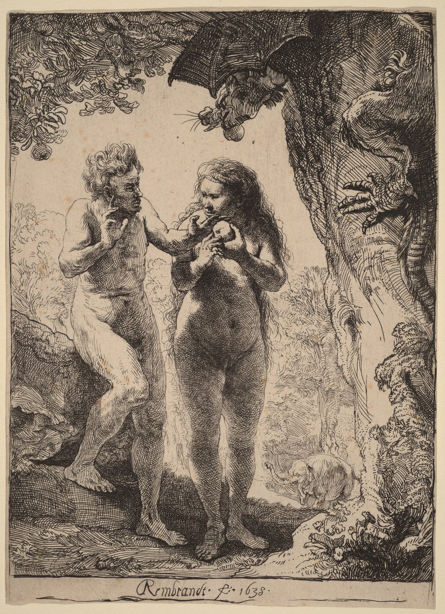 Adamo ed Eva da Rembrandt van Rijn