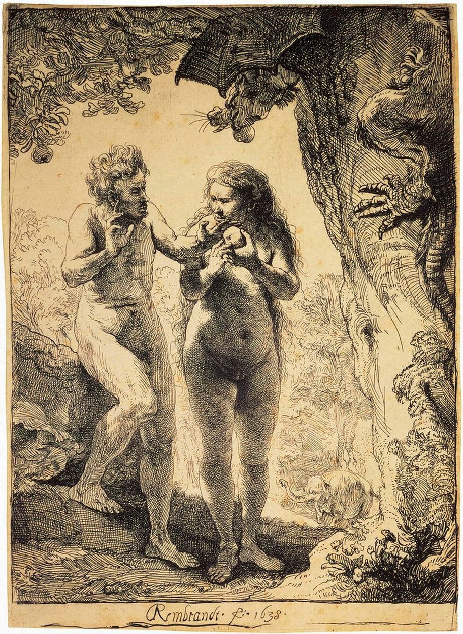 Adamo ed Eva da Rembrandt van Rijn