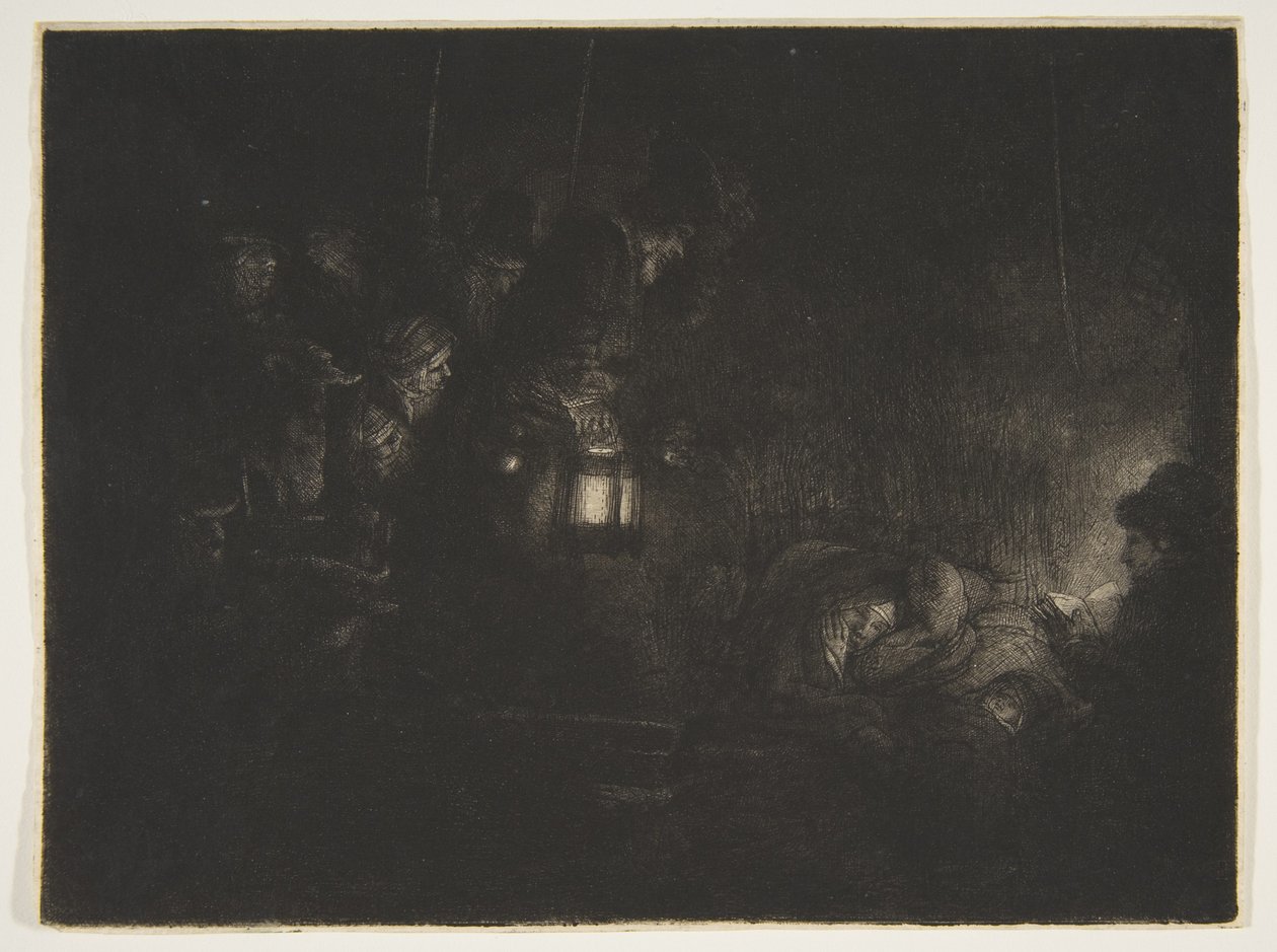 Adorazione dei pastori: un pezzo notturno da Rembrandt van Rijn