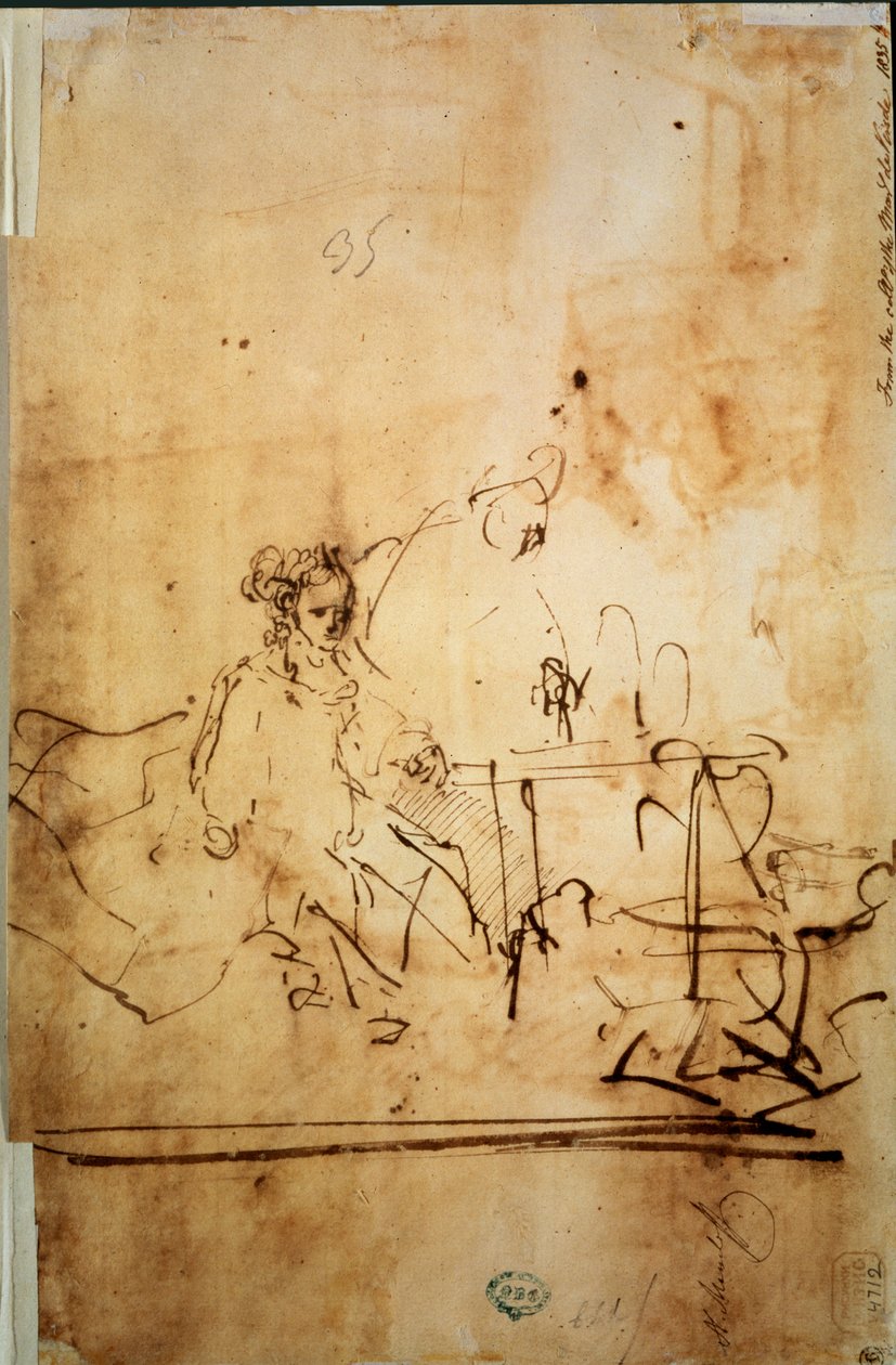 Assuero, Aman e Ester, 17° secolo da Rembrandt van Rijn