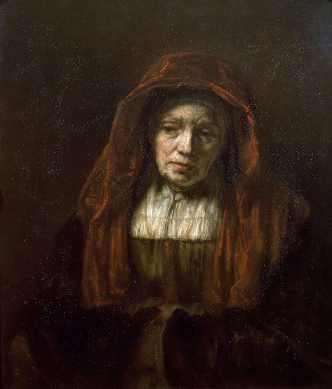 Vecchia donna con fazzoletto da Rembrandt van Rijn