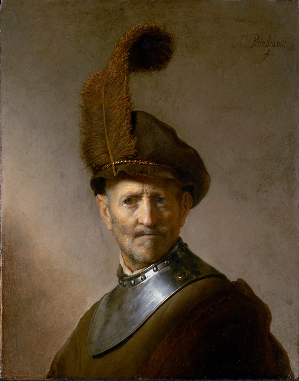 Un vecchio in costume militare (precedentemente chiamato Ritratto del padre di Rembrandt), c.1630 da Rembrandt van Rijn