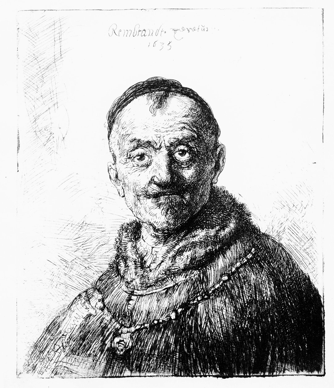 Una Testa Orientale, 1635 da Rembrandt van Rijn
