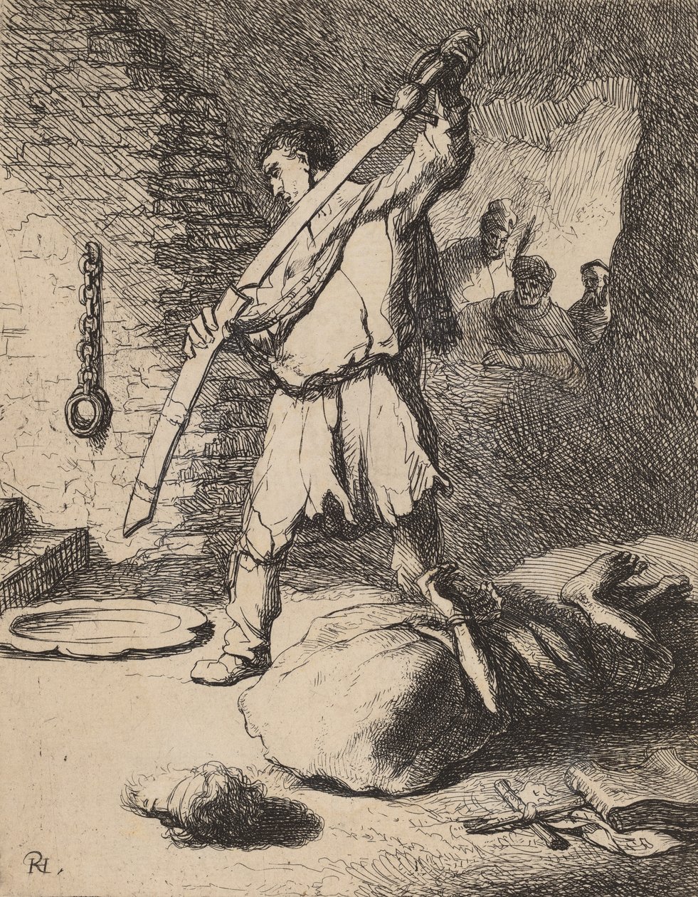 Decapitazione di Giovanni Battista da Rembrandt van Rijn