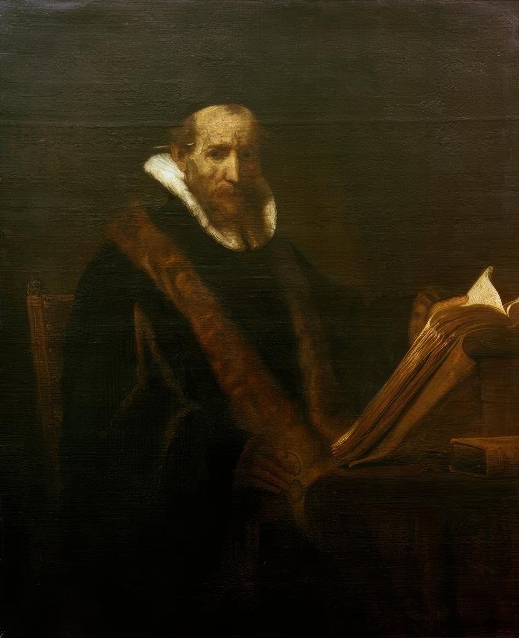 Ritratto di Johannes Cornelisz. Sylvius (?) da Rembrandt van Rijn
