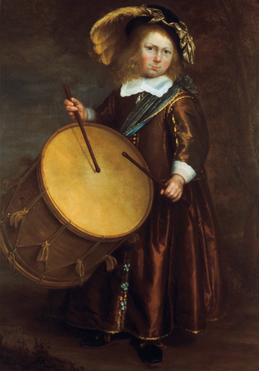 Ragazzo con tamburo, XVII secolo da Rembrandt van Rijn