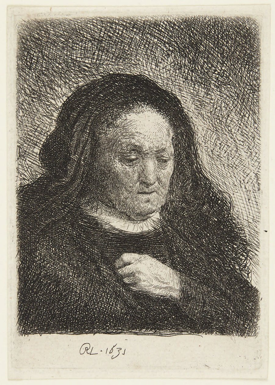 Busto della madre di Rembrandt da Rembrandt van Rijn