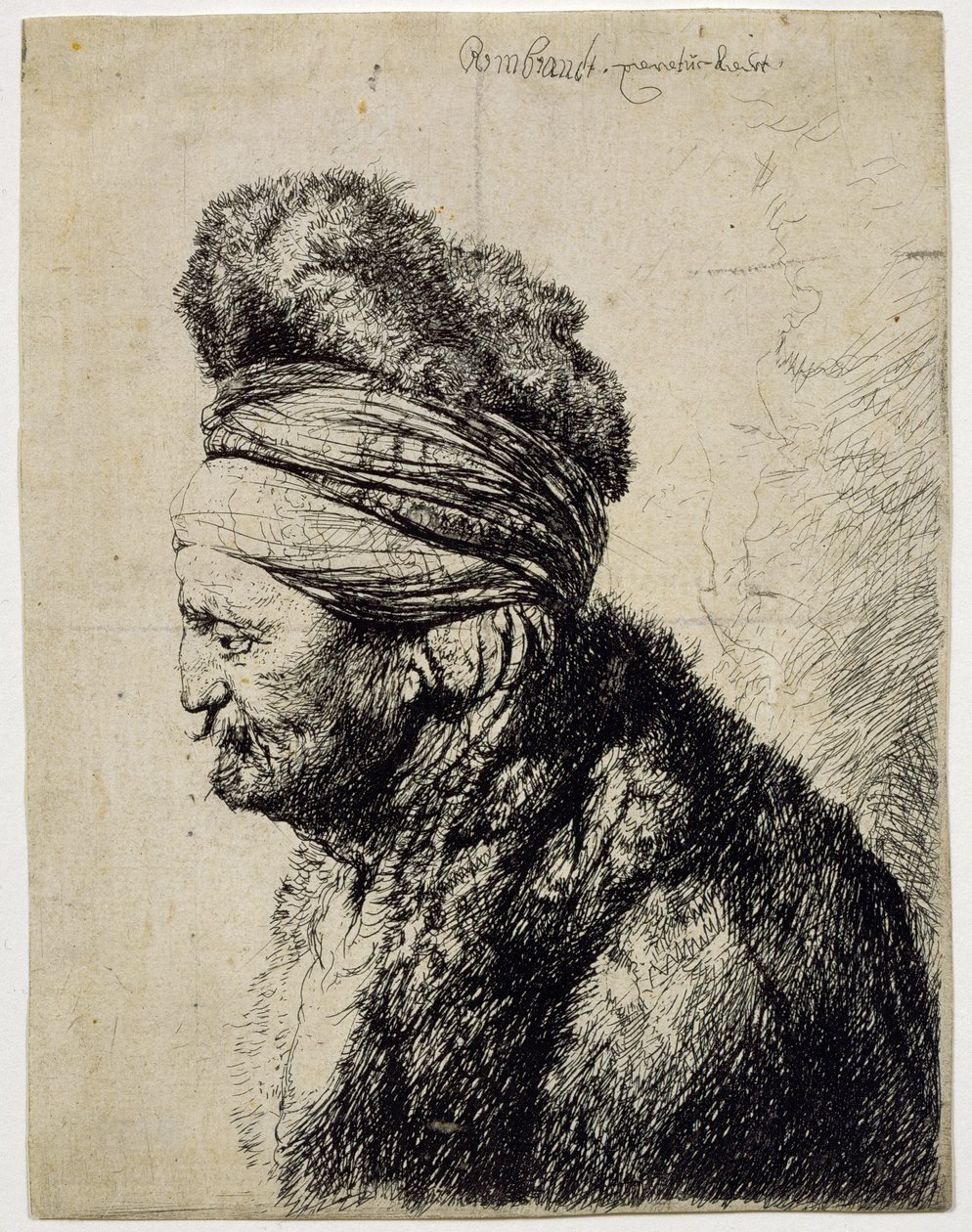 La seconda testa orientale da Rembrandt van Rijn