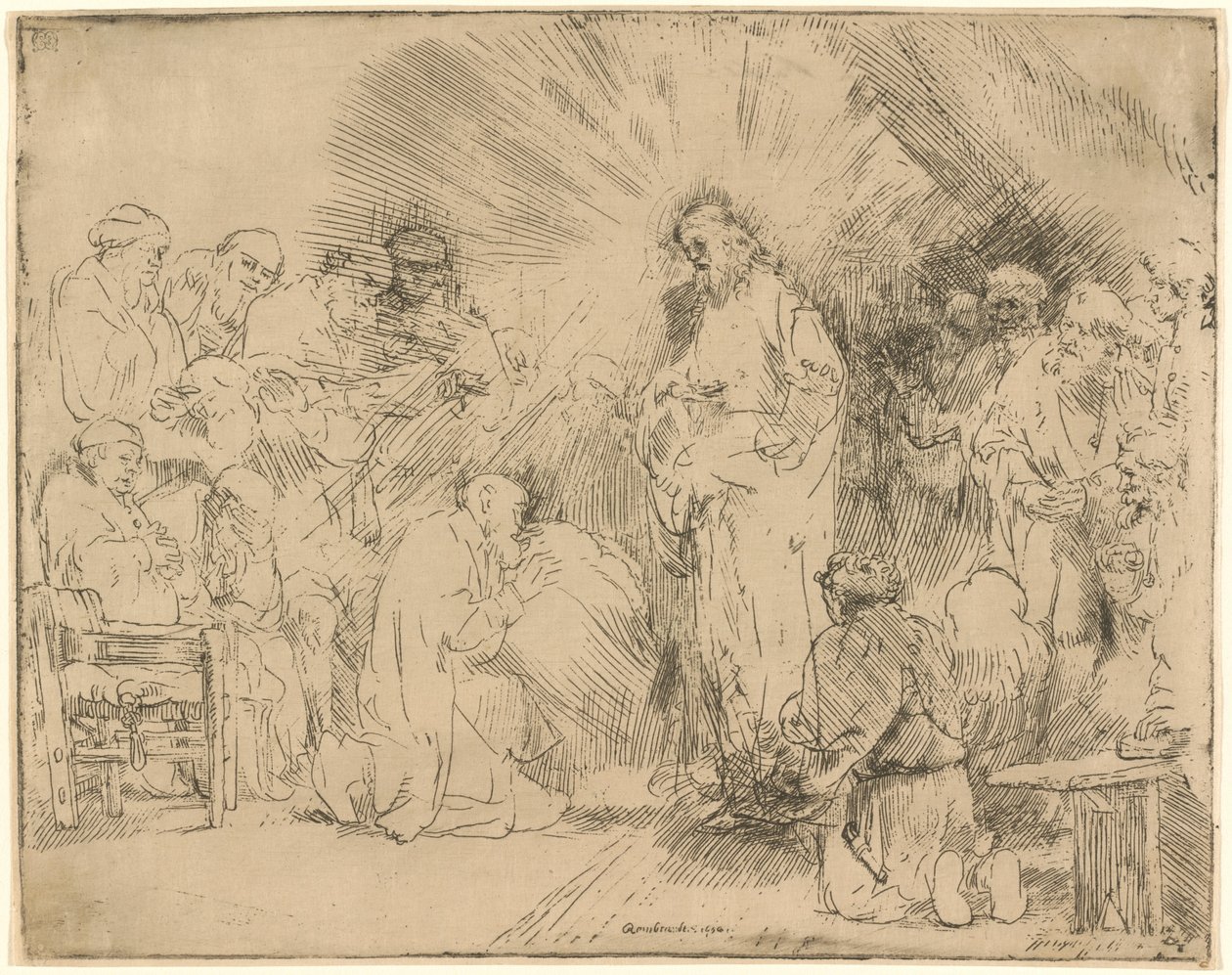 Cristo che Appare agli Apostoli da Rembrandt van Rijn