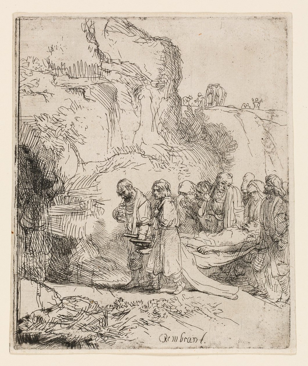 Cristo portato al sepolcro da Rembrandt van Rijn