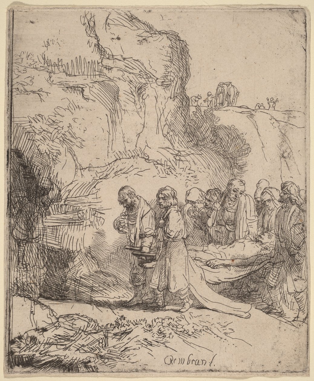 Cristo portato al sepolcro da Rembrandt van Rijn