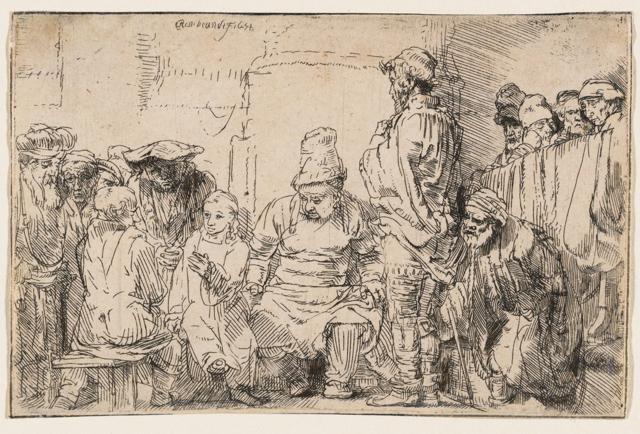 Cristo in discussione con i dottori da Rembrandt van Rijn