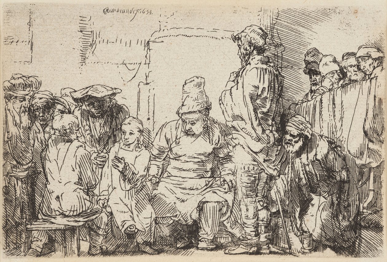 Cristo in discussione con i dottori da Rembrandt van Rijn