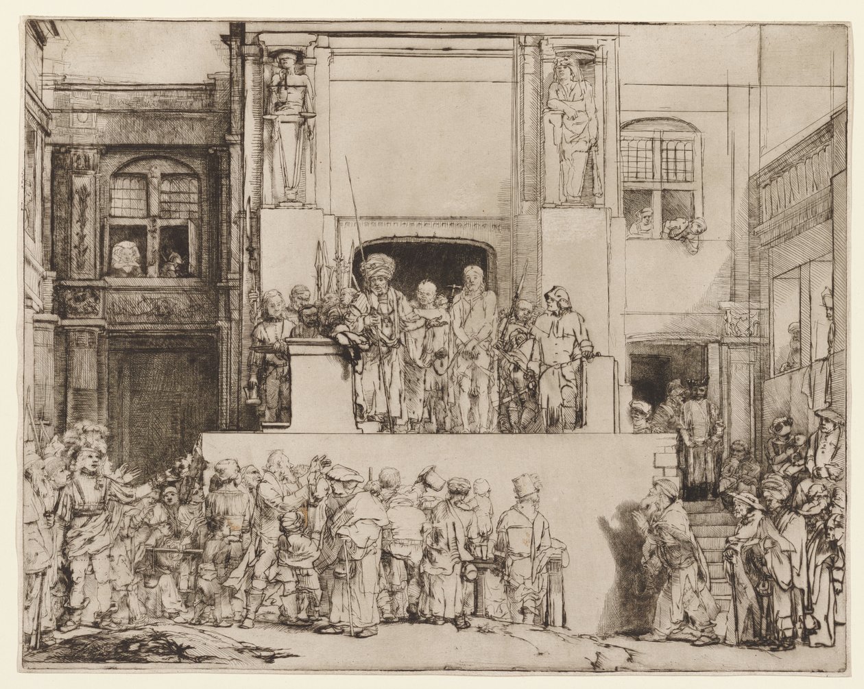 Cristo presentato al popolo (Ecce Homo) da Rembrandt van Rijn