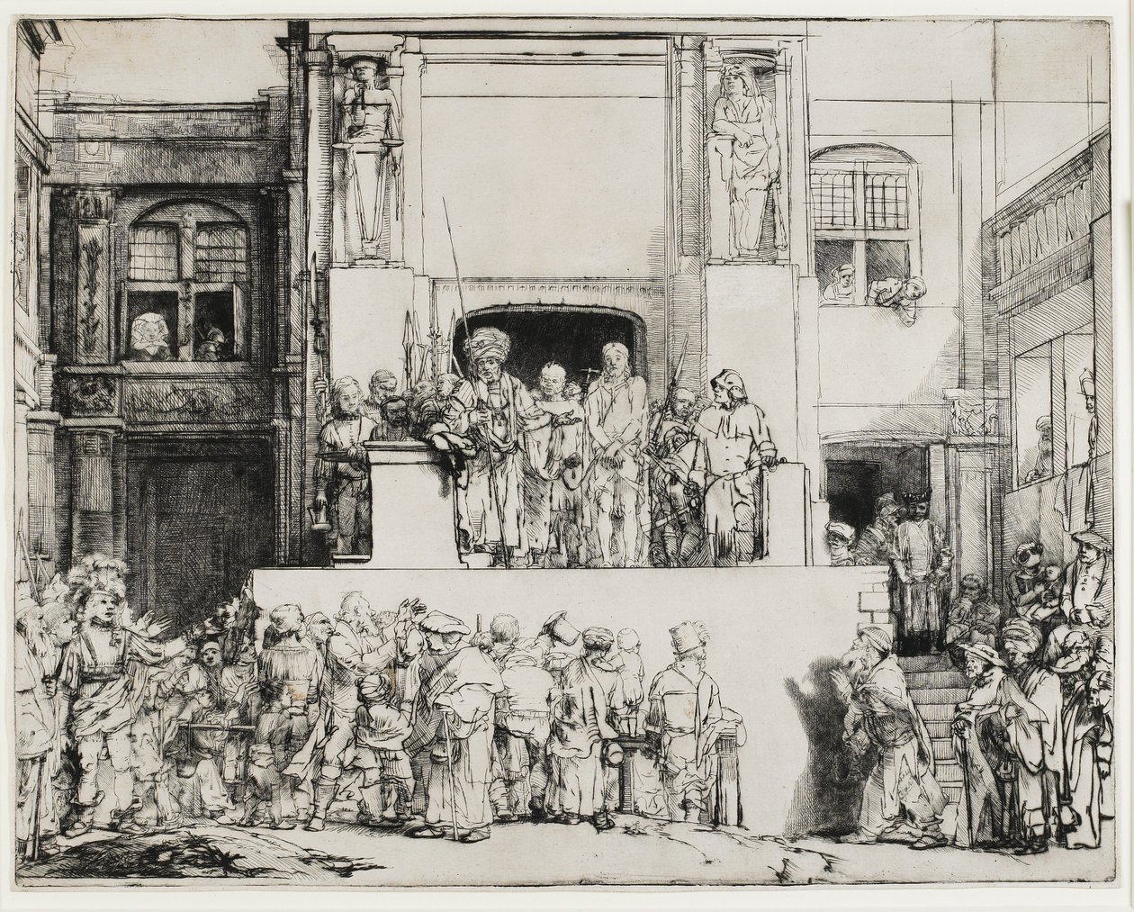 Cristo presentato al popolo (Ecce Homo), 1655 da Rembrandt van Rijn