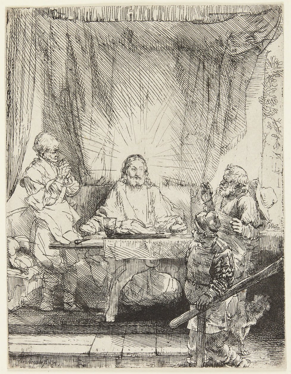 Cristo a Emmaus da Rembrandt van Rijn