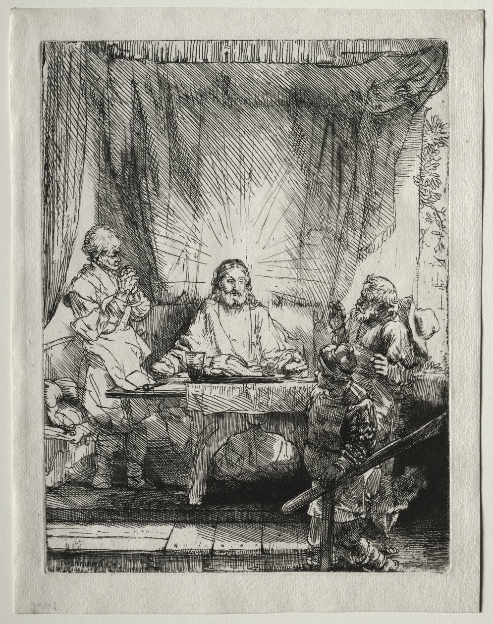 Cristo a Emmaus: la tavola più grande da Rembrandt van Rijn