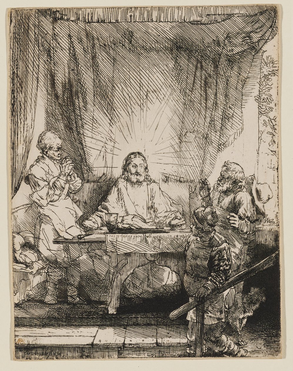 Cristo a Emmaus: la tavola più grande da Rembrandt van Rijn