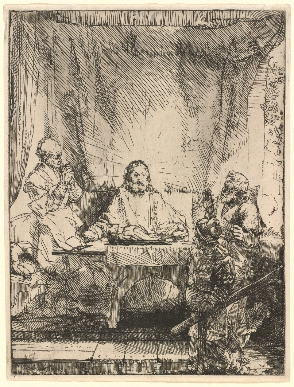 Cristo a Emmaus: la Piastra Maggiore da Rembrandt van Rijn
