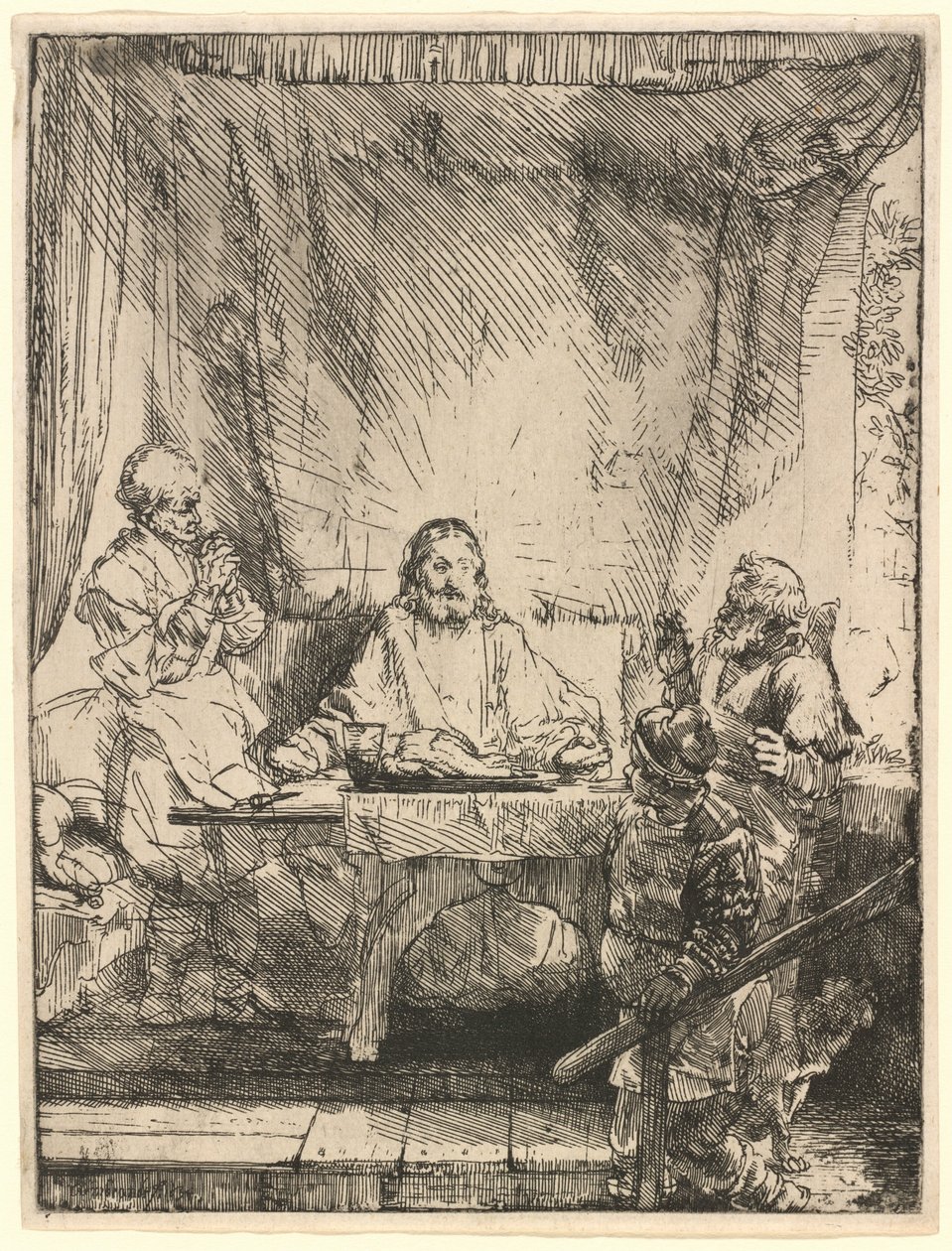 Cristo a Emmaus: la tavola più grande da Rembrandt van Rijn