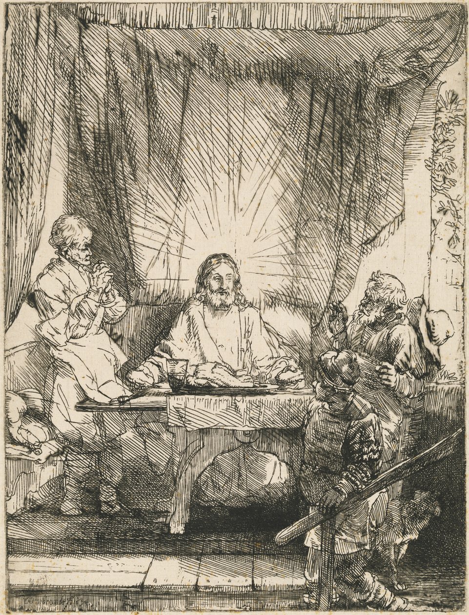 Cristo a Emmaus: la tavola più grande da Rembrandt van Rijn