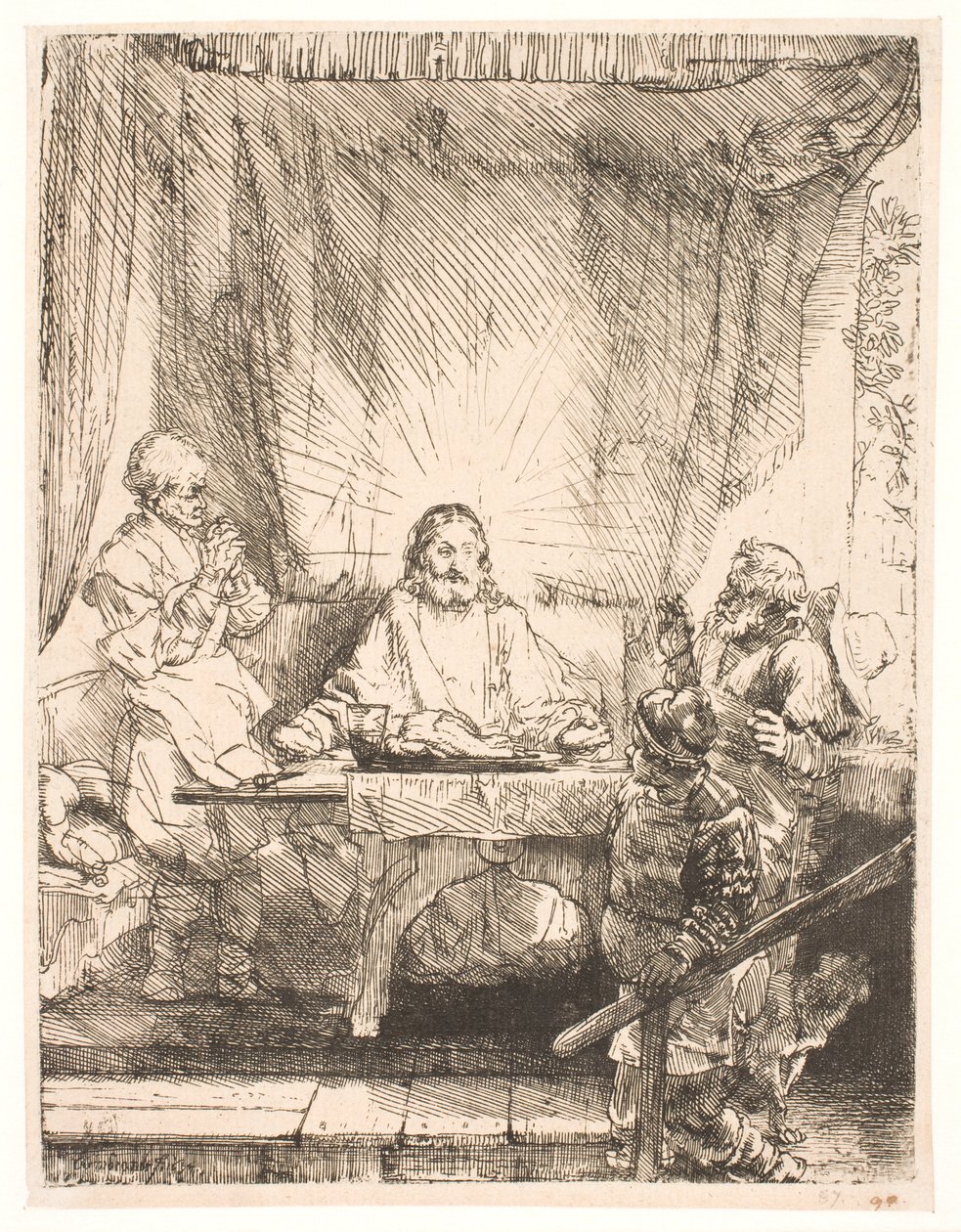 Cristo a Emmaus: la tavola più grande da Rembrandt van Rijn