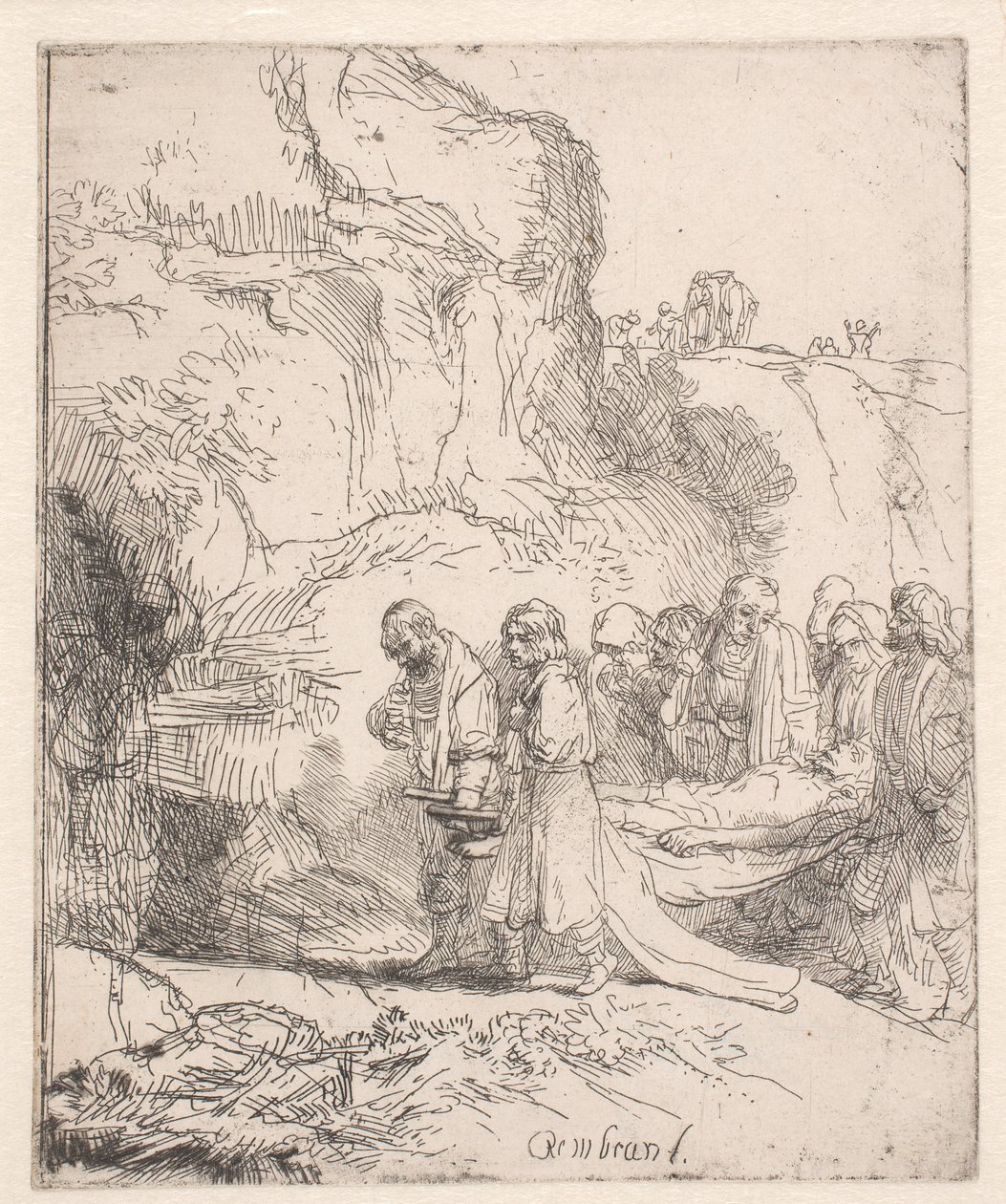 Cristo portato al sepolcro da Rembrandt van Rijn