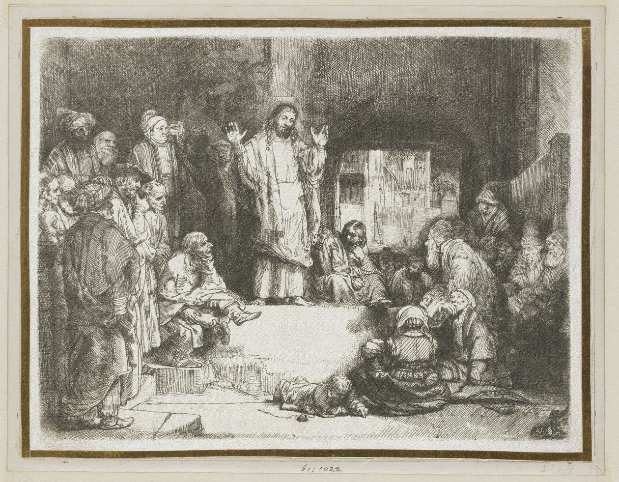 Cristo che predica (“La Petite Tombe”) da Rembrandt van Rijn