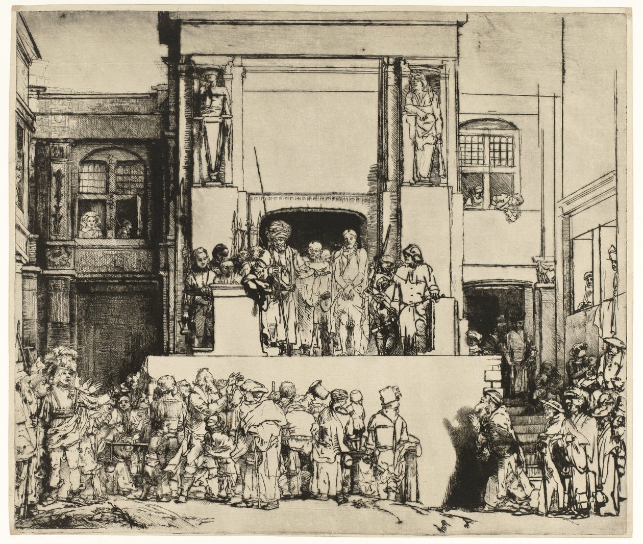 Cristo mostrato al popolo (Ecce Homo) da Rembrandt van Rijn