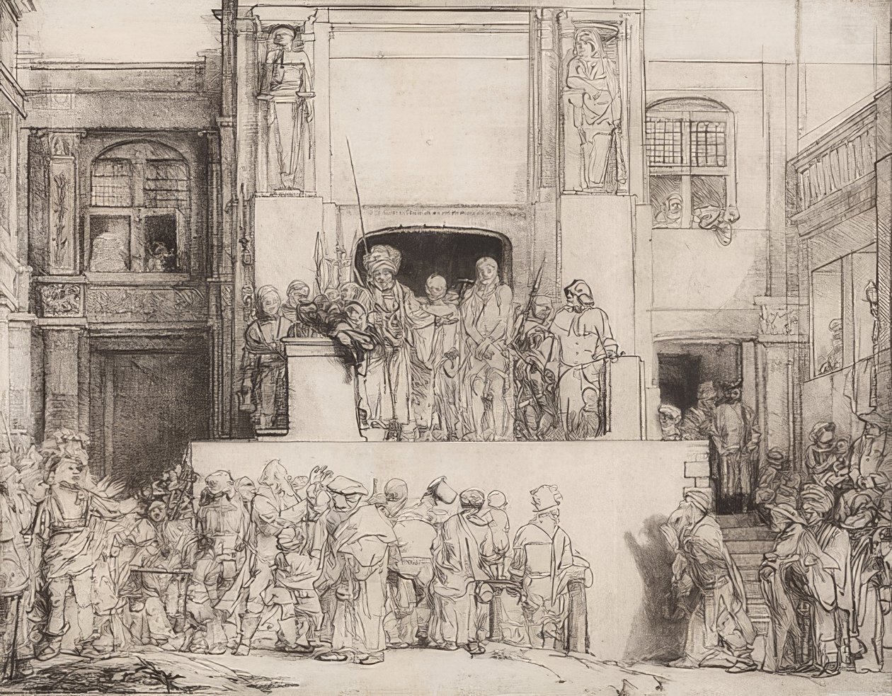 Cristo presentato al popolo da Rembrandt van Rijn