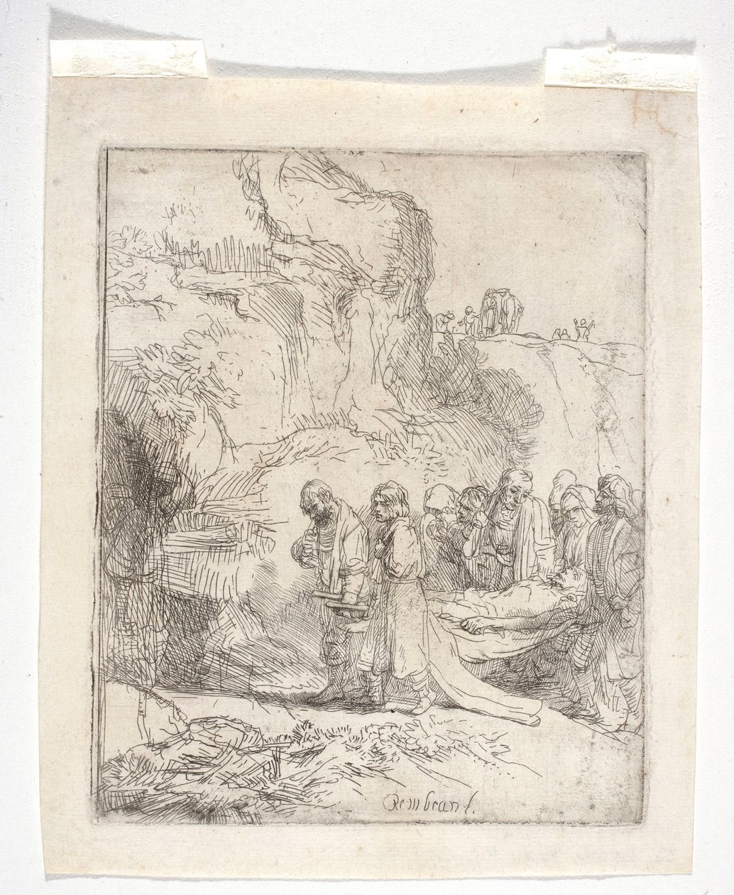 Cristo portato al sepolcro da Rembrandt van Rijn