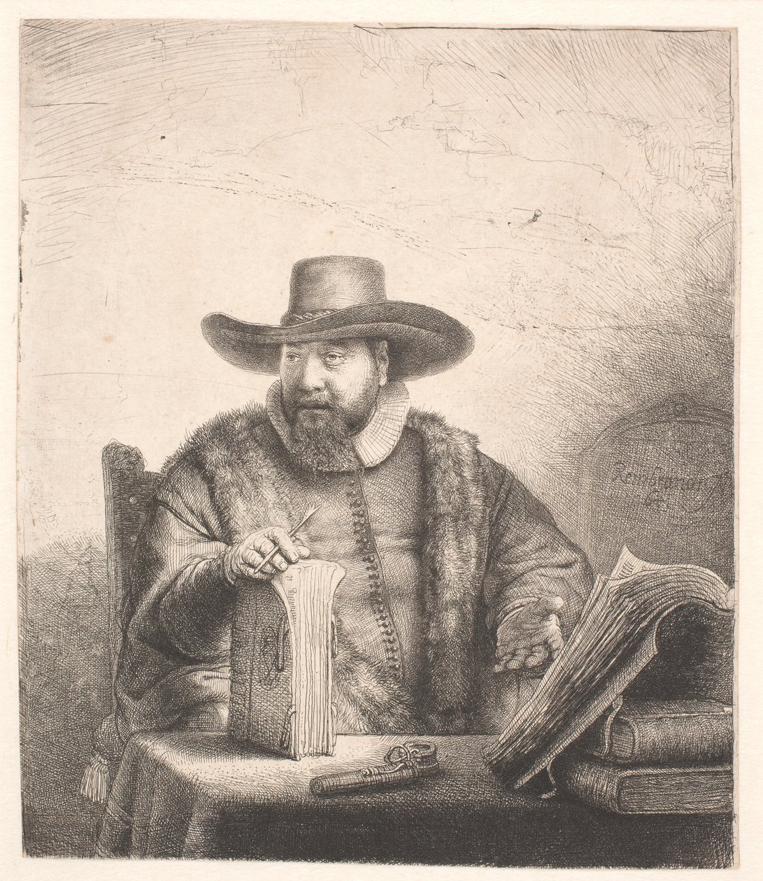 Cornelis Claesz Anslo, predicatore mennonita da Rembrandt van Rijn