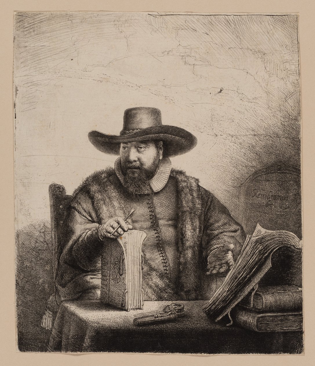 Cornelis Claesz. Anslo, predicatore da Rembrandt van Rijn