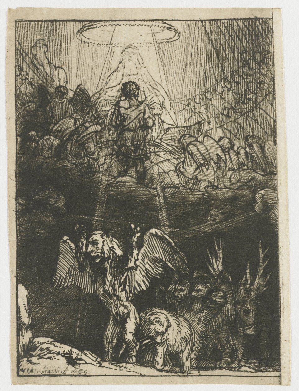 Visione di Daniele delle quattro bestie da Rembrandt van Rijn