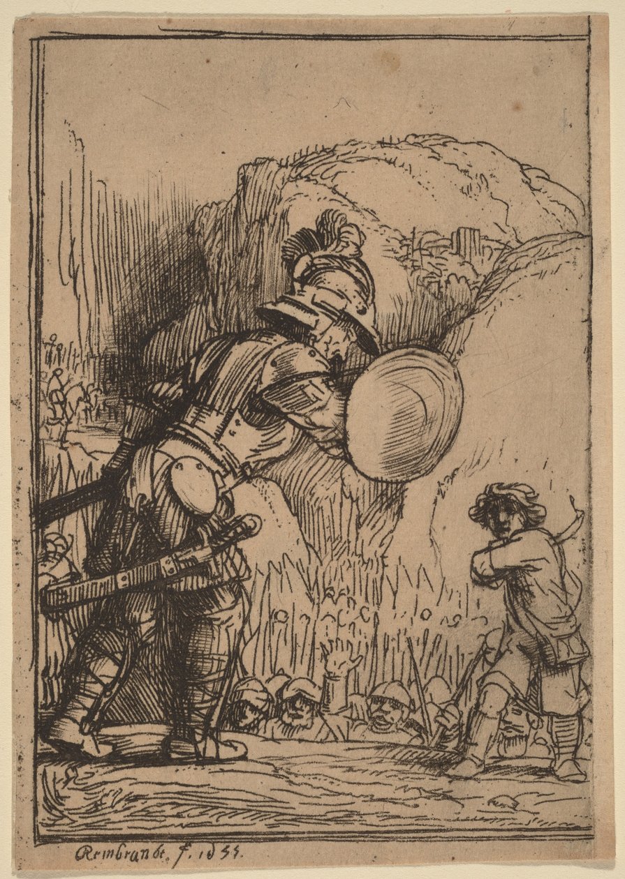 Davide e Golia da Rembrandt van Rijn