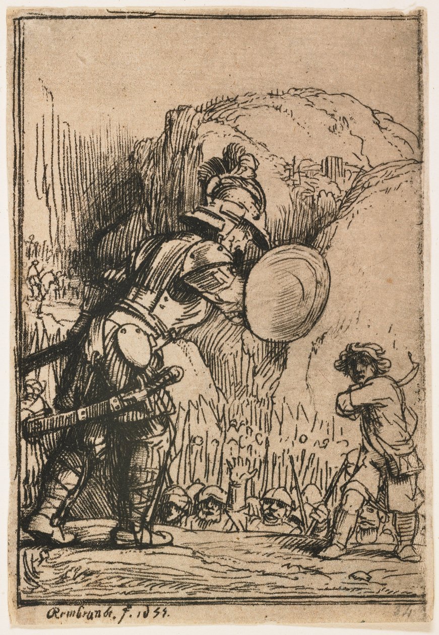 Davide e Golia da Rembrandt van Rijn