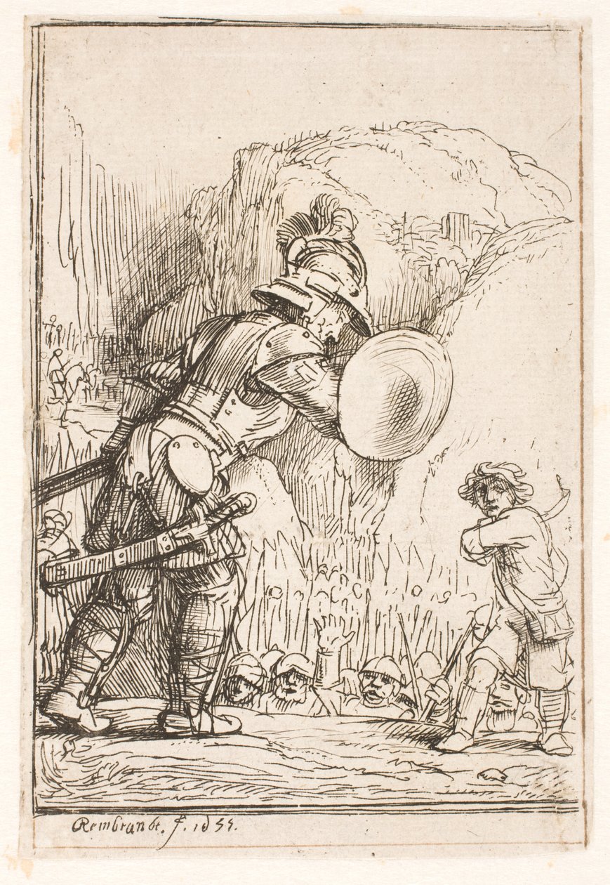 Davide e Golia da Rembrandt van Rijn